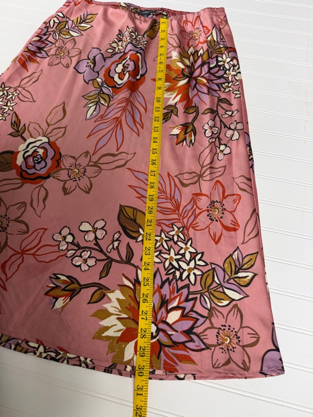 Adrianna Papell Pink Floral A-Line Midi Skirt - Picture 4 of 5